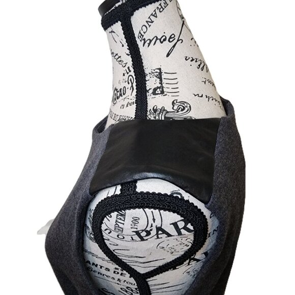 Marc by Marc Jacobs Gray Wool/Cotton Blend Plum Kitten Melange Dress Size M - Picture 7 of 11